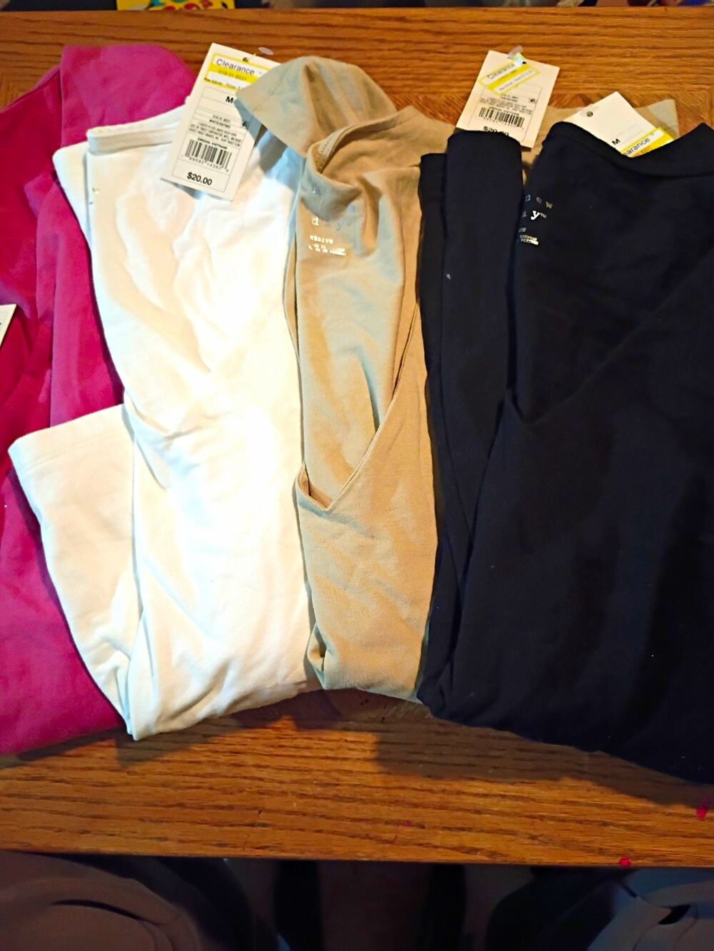 A New Day Womens Long Sleeve V-Neck Basic Pullover Top Lot 4 Multicolor M NWT